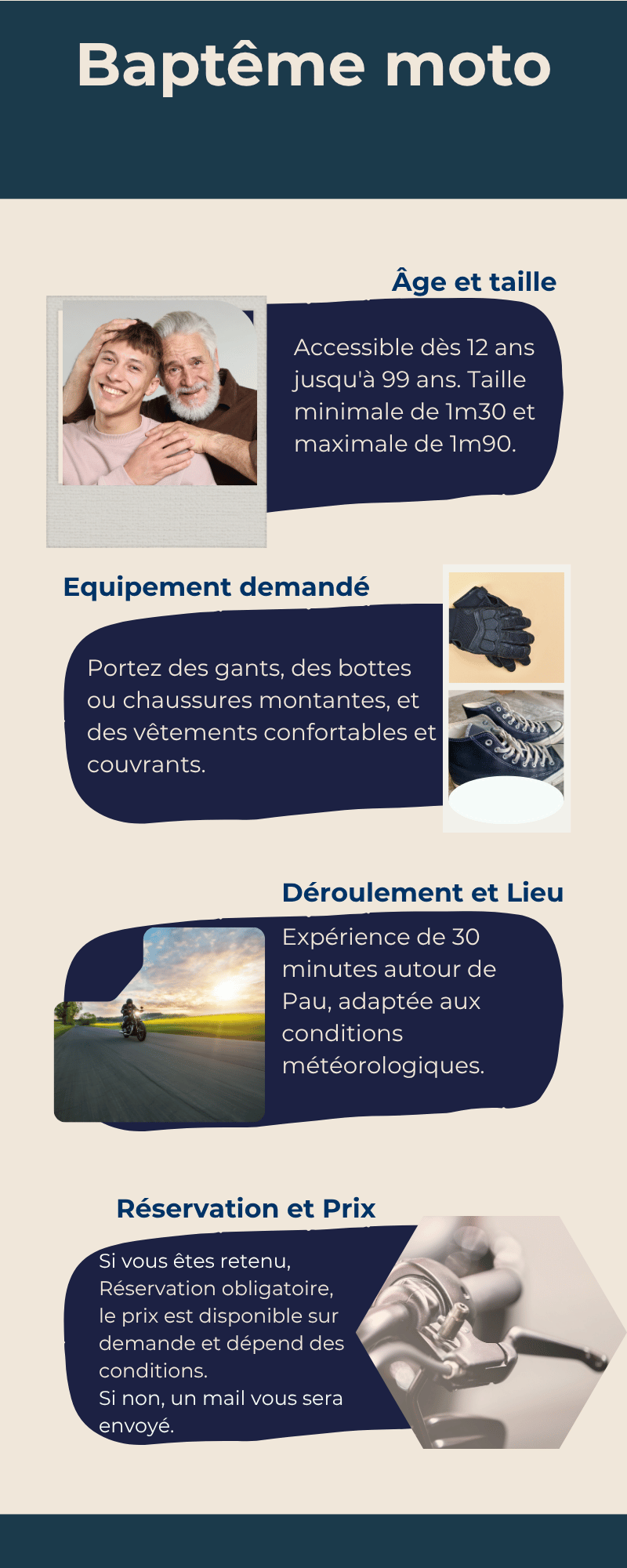 infographie bapteme moto pau association ahmi